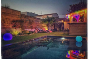 Villa 5mn des plages avec piscine privée chauffée